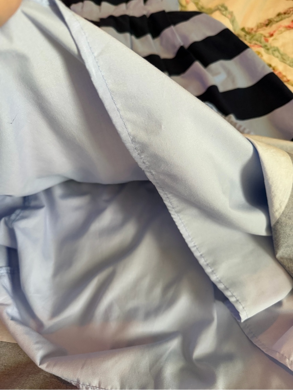 entro Navy and Light Blue Striped Strapless nautical wedding guest Midi Dress - Picture 9 of 11